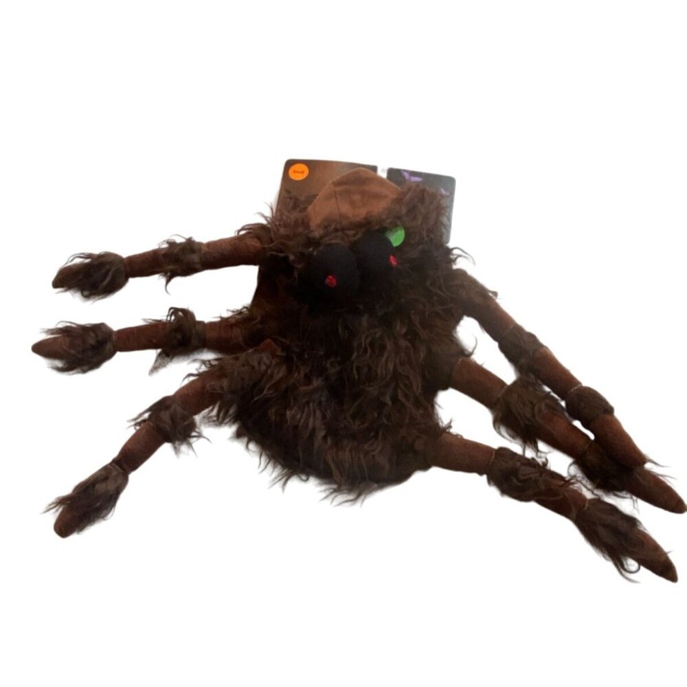 Halloween Pet Costume-Spider W/ Light Up Eyes-Brown-Size Small-NWT